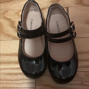 Christie Black Patent Leather Kids Mary Jane Shoes